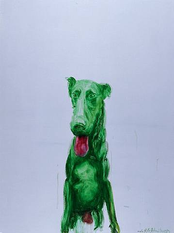 artwork_images_424655063_236384_-zhouchunya Green Dog No.1
