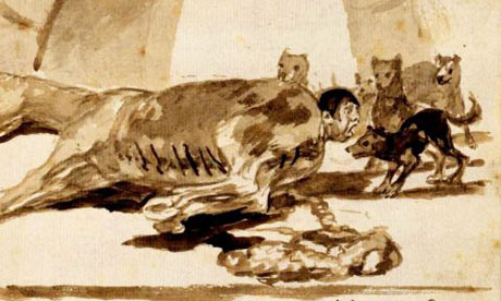 goya5 Rediscovered treasure... Francisco Goya's The constable Lampinos stitched inside a dead horse