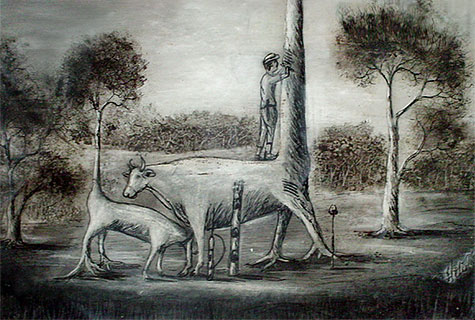 Cow-tree and calf-tree