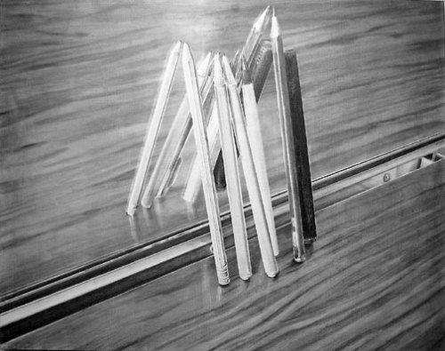 Brent Steen Paragraph, 2007 pencil on gessoed panel, 24 x 30 inches