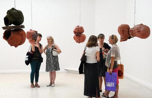 An installation by Bruce Nauman at the US pavilion