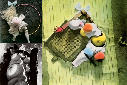 Clockwise from top left: La Poupée, 1935; La Poupée, 1949; La Poupée, 1935 