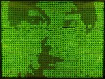 1-1petr GFPixel is a "painting" made of genetically transformed bacteria