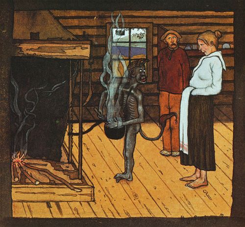 hugo_simberg_-_piru_padan_aaressa_1897